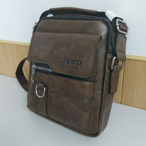 Мужская сумка мессенджер Jeep Buluo (Цвет коричневый) - фото 8 - id-p126465579