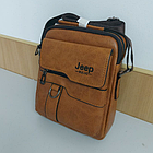 Мужская сумка мессенджер Jeep Buluo - (Цвет светло-коричневый), фото 6