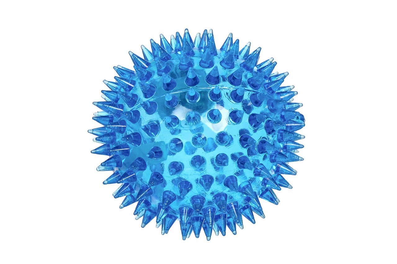 Массажный шарик (7,5 см) с подсветкой Синий - фото 1 - id-p150657957