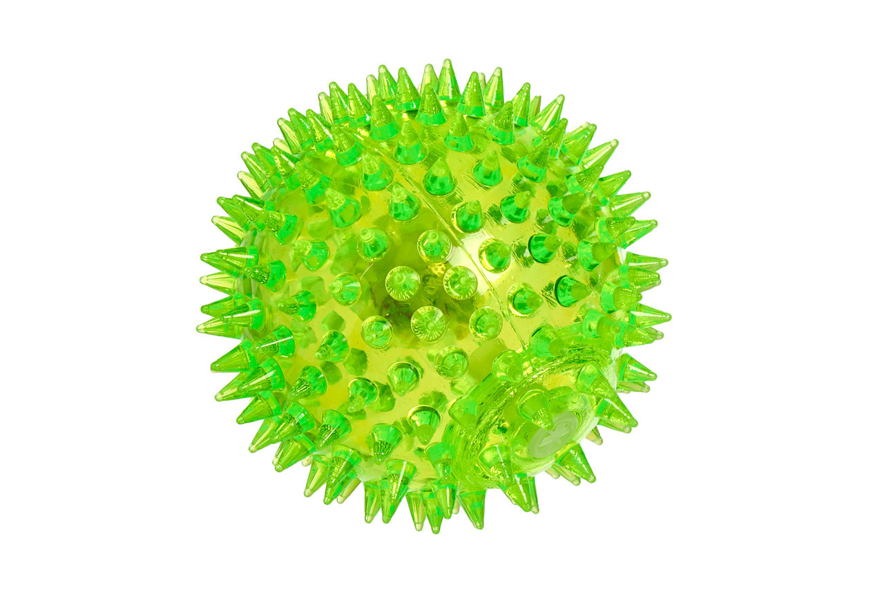 Массажный шарик (7,5 см) с подсветкой Зеленый - фото 1 - id-p150657958