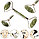 Скребок + 2 ролика для массажа Гуаша нефритовый (Набор 3 в 1) Цвет зеленый, фото 3