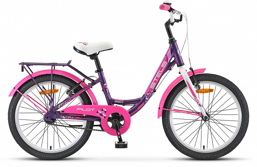Велосипед детский Stels Pilot 250 Lady 20" V020 фиолетовый/розовый