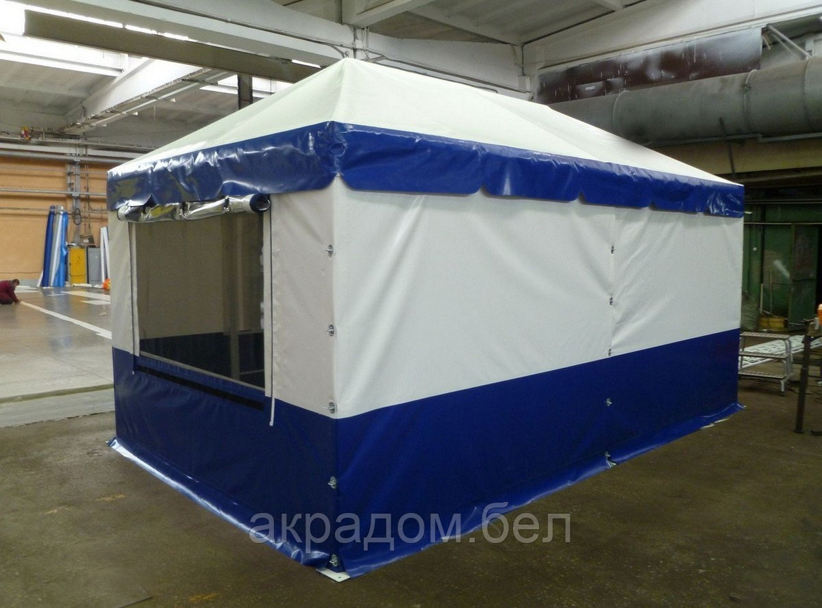 Торговая палатка 3х4м из тента ПВХ двухскатная крыша , производство. - фото 3 - id-p150660081