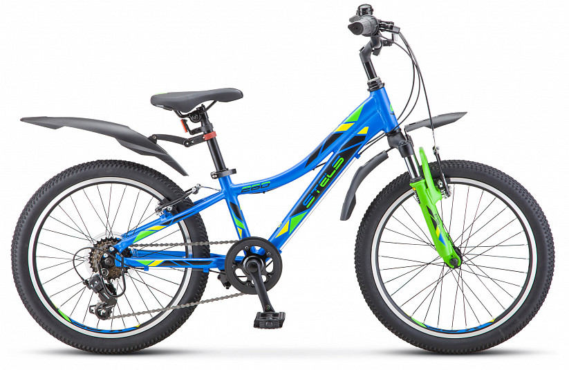Велосипед детский Stels Pilot-260 Gent 20" V010 голубой/зеленый - фото 1 - id-p150660285