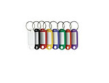 Пластиковые бирки для ключей разноцветные, фото 4