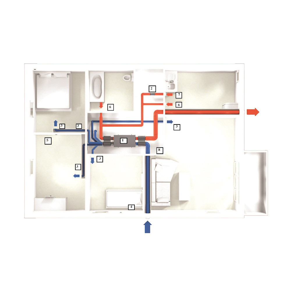 Система вентиляции для однокомнатрной квартиры - фото 3 - id-p150649225