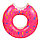 Надувной круг для плавания Пончик розовый, разные размеры!, фото 4