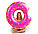 Надувной круг для плавания Пончик розовый, разные размеры!, фото 3