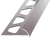 Уголок для плитки полукруглый наружный анод. серебро 8мм, длина 270см, фото 1