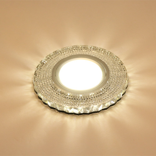 Точечный врезной светильник LBT K1111L-1 прозрачный clear MR16 со светодиодной подсветкой - фото 3 - id-p150674380