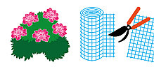 Садовая пластиковая сетка 1х20м, ячейка 20х20мм, фото 2
