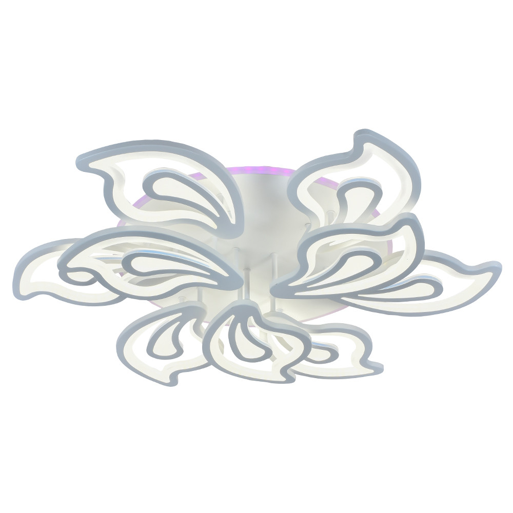 Светодиодная люстра 8073/6+3 WHT 360W+15W RGB