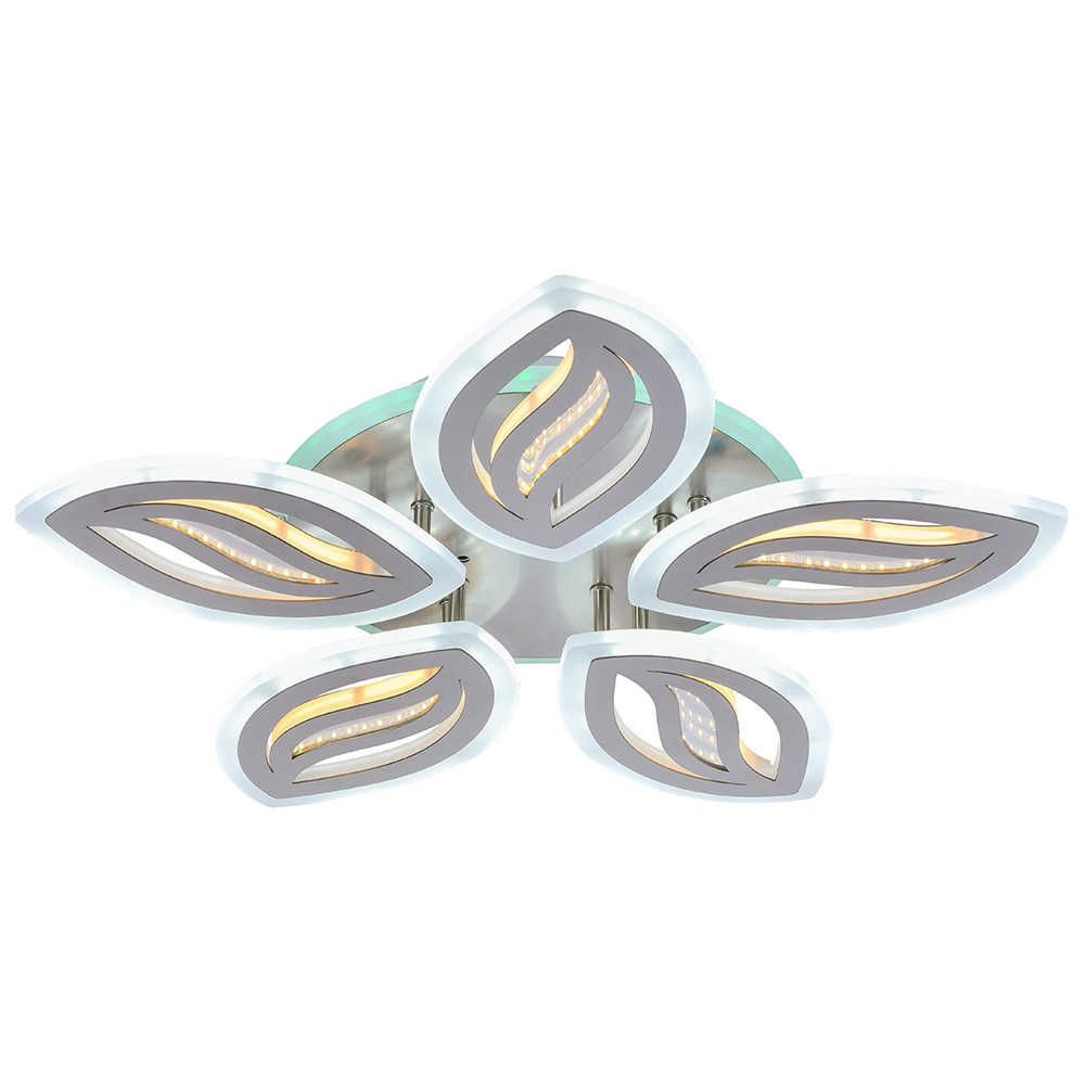 Светодиодная люстра 8090/5 NKL 80W+62W RGB