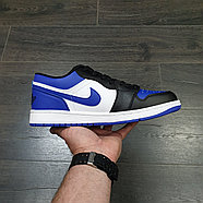 Кроссовки Air Jordan 1 Low Black Blue White, фото 2