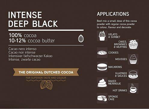 Какао-порошок алкализованный 10-12% VANHOUTEN Intense Deep Black (черный), 100 г - фото 2 - id-p150691160