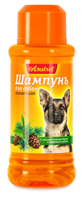 Шампунь для собак с маслом чайного дерева и кедровым маслом "Amstrel" 120 мл (001483) - фото 1 - id-p150151858