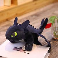 Мягкая игрушка Беззубик 50 см (Ночная фурия) Как приручить дракона