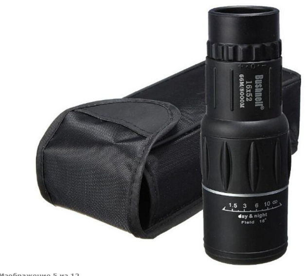 Монокуляр (монокль) Bushnell 16x52, 16 кратный зум, 8000 м, двойной фокус - фото 6 - id-p150703017