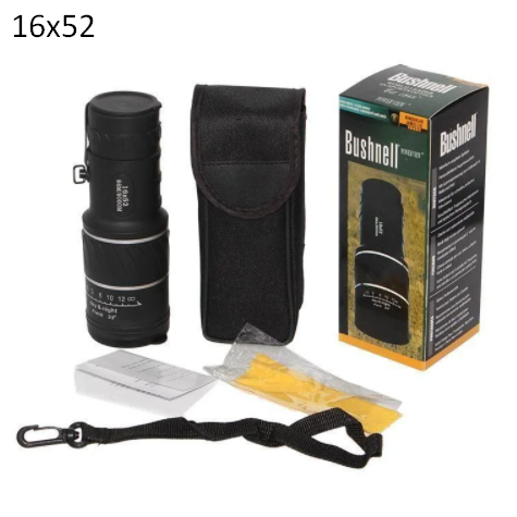 Монокуляр (монокль) Bushnell 16x52, 16 кратный зум, 8000 м, двойной фокус