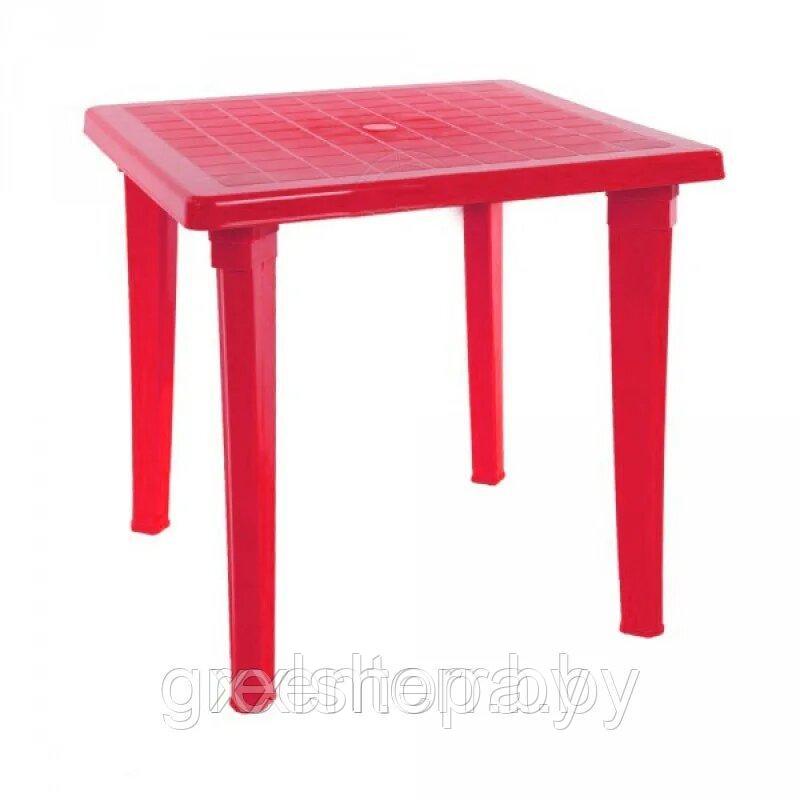 Стол пластиковый для дачи (квадратный) - фото 4 - id-p150710653