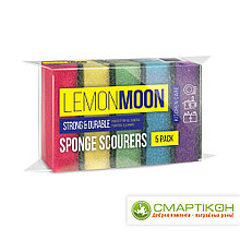 Губка для посуды Lemon Moon 96х64х27 мм, 5 шт