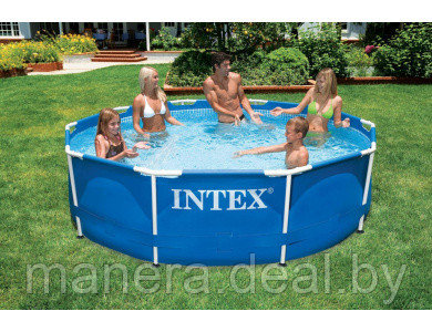 Каркасный бассейн Intex METAL FRAME 305х76см - фото 1 - id-p150713782