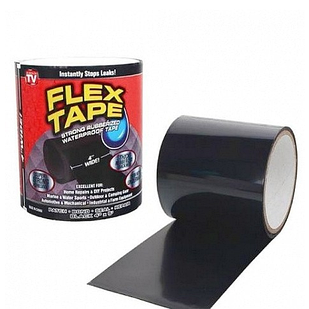 Cверхсильная клейкая лента Flex Tape  Цвет -Черный. (Размер 152*10 см)