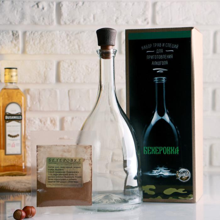 Набор для приготовления напитка "Бехеровка": набор трав и специй, бутылка 1л. - фото 1 - id-p150748437