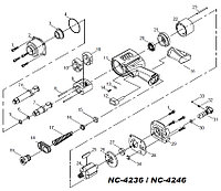 Ремкомплект для гайковерта NC-4236, прокладка MIGHTY SEVEN NC-4236P28