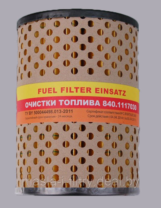 Фильтр топливный 840-1117030-01 на КВК800 (двигатель Тутай)