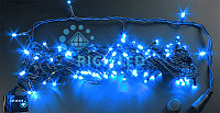 Светодиодная гирлянда Rich LED 10 м, 100 LED, 24 В, соединяемая, синияя, черный провод,