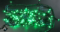 Светодиодная гирлянда Rich LED 20 м 2-канальная, 200 LED, 220 В, зеленая, черный провод, соединяемая,