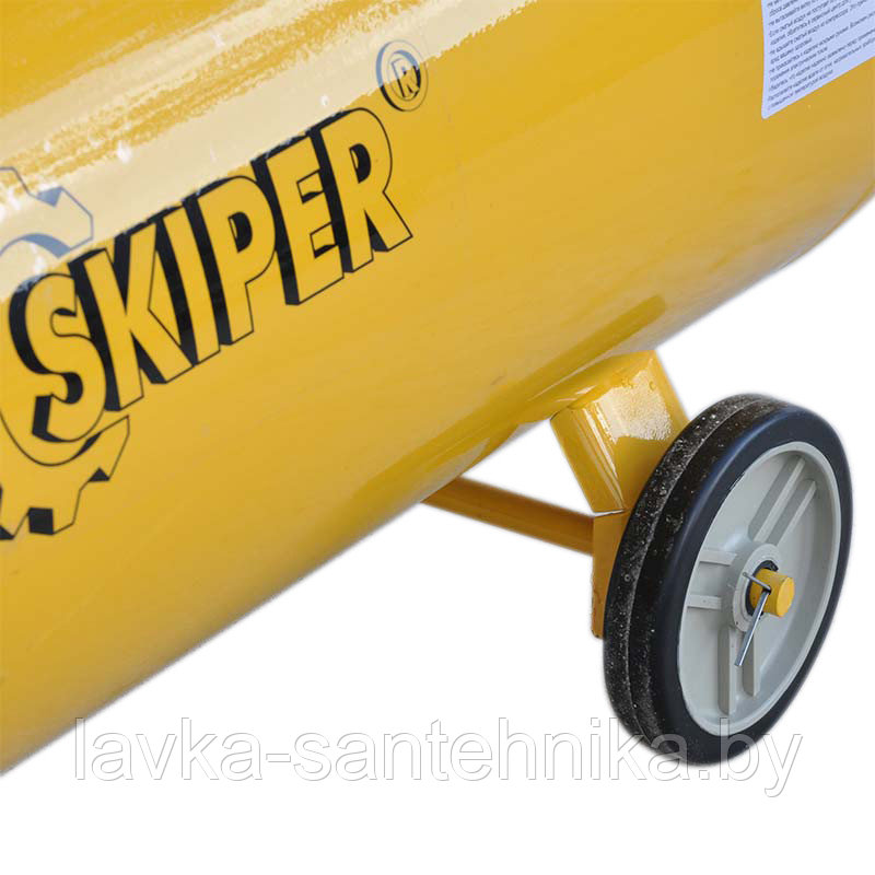 Компрессор воздушный SKIPER IBL2070А (до 300 л/мин, 8 атм, 70 л, 230 В, 2.2 кВт) - фото 5 - id-p150758916