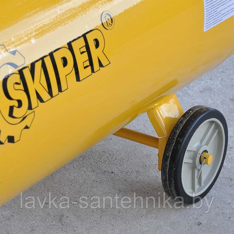 Компрессор воздушный SKIPER IBL3100В (до 600 л/мин, 8 атм, 100 л, 380 В, 3.0 кВт) - фото 5 - id-p150758918