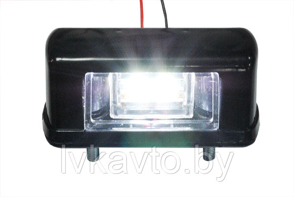 Подсветка номера LED 24V черная, 2-светодиода, EURO - фото 1 - id-p150759810