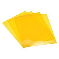 Обложка A4 Пластик 180мкм OFFiCE KiT(100шт),цвет - желтый - yellow, для переплета