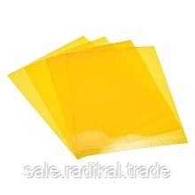 Обложка A4 Пластик 180мкм OFFiCE KiT(100шт),цвет - желтый - yellow, для переплета