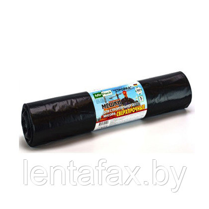 Мешки для мусора "Mirpack Стройка" 240л 10шт/рул. 70 мкн