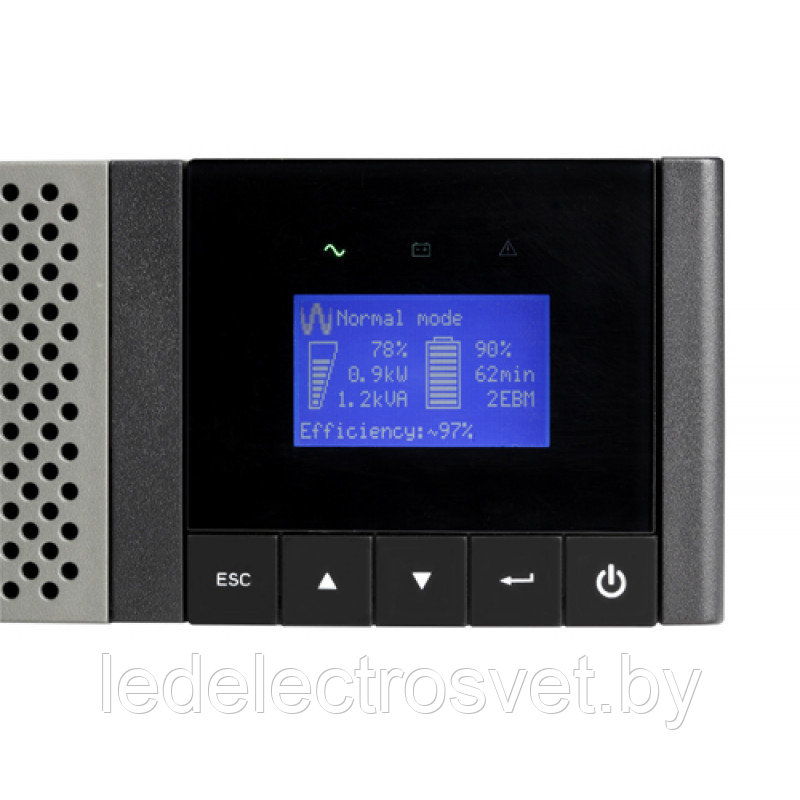 ИБП Eaton 9PX 2200i RT3U HotSwap HW (2200ВА,2200Вт, сервисный байпас, ЖК, ABM*) - фото 2 - id-p150766519
