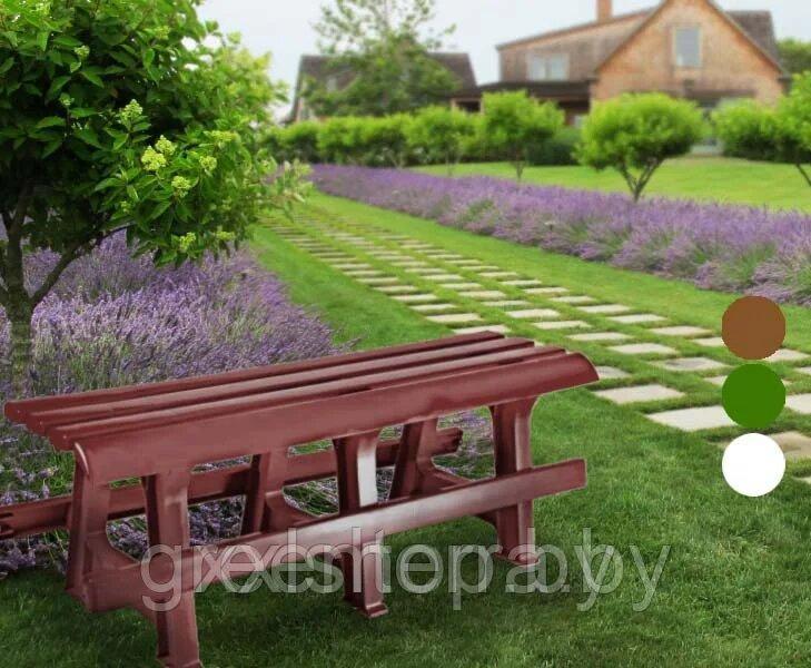 Скамейка садовая без спинки №3 - фото 6 - id-p150768902