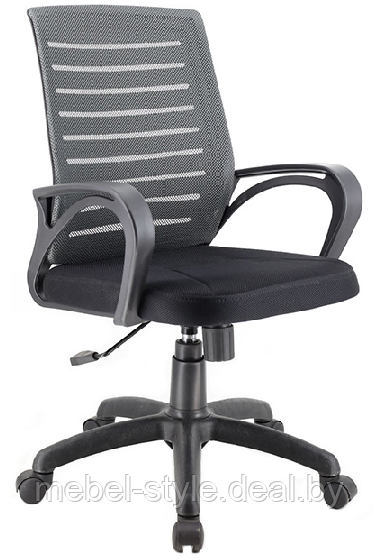 Кресло EP 600 хром для работы в офисе и дома,Everprof EP-600 CH в ткани сетка черный,серый) - фото 3 - id-p150782930