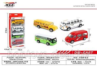 Набор игрушечных машинок-автобусов