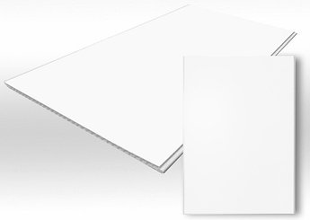 ПВХ панель белая матовая Пласт Декор ширина 39см
