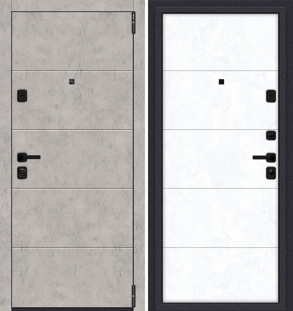 Двери входные металлические Porta M 4.4 Grey Art/Snow Art - фото 1 - id-p150800980