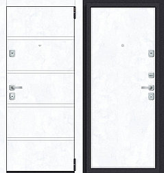 Двери входные металлические Porta M 8.П50 Snow Art/Snow Art