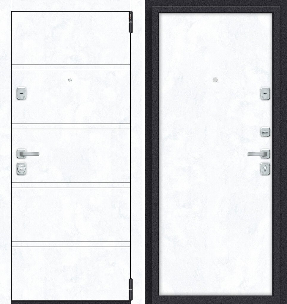 Двери входные металлические Porta M 8.П50 Snow Art/Snow Art - фото 1 - id-p150806230