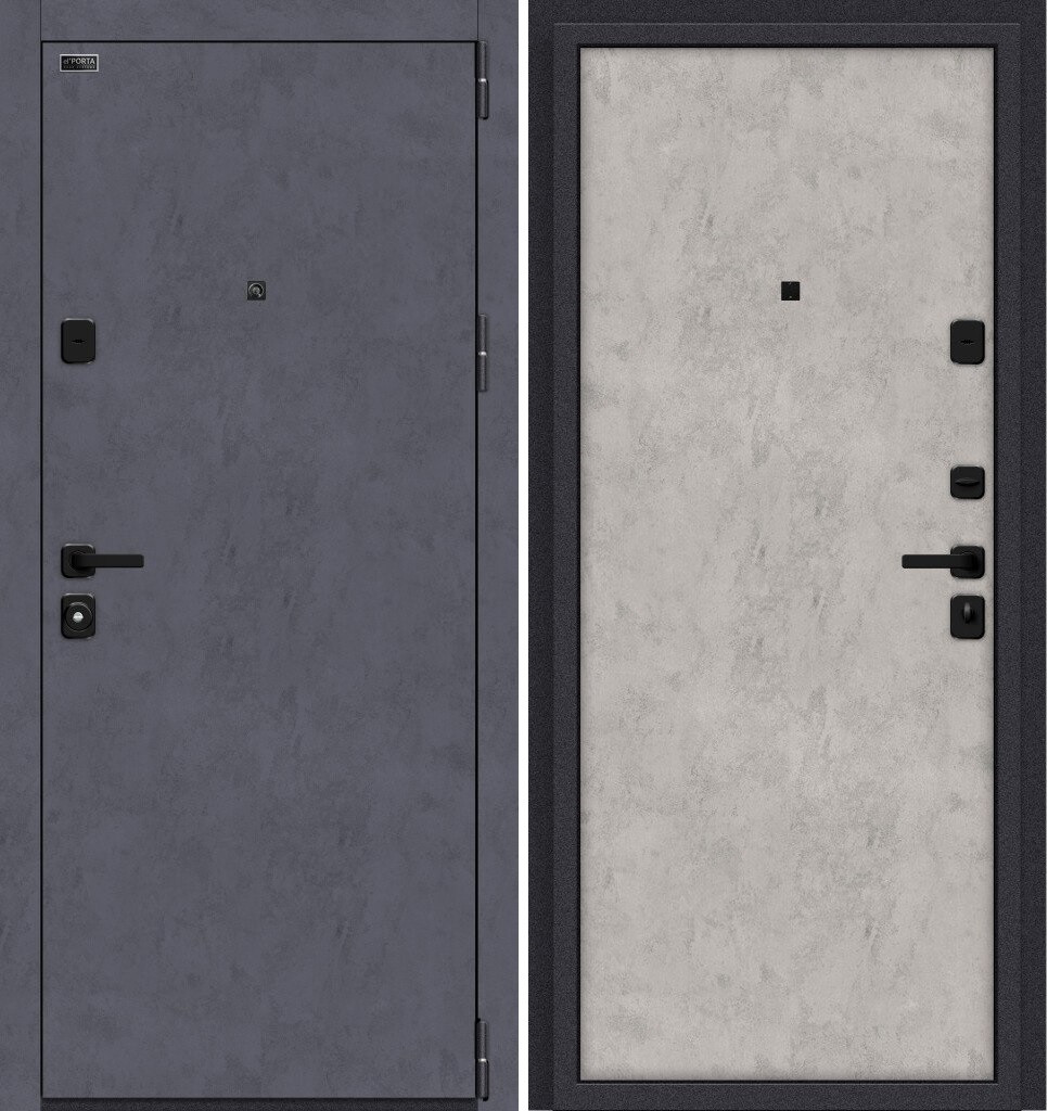 Двери входные металлические Porta M П50.П50 Graphite Art/Grey Art - фото 1 - id-p133746953