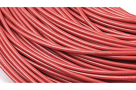 Провод силиконовый AWG 12#(3.31 мм2) красный 1 метр