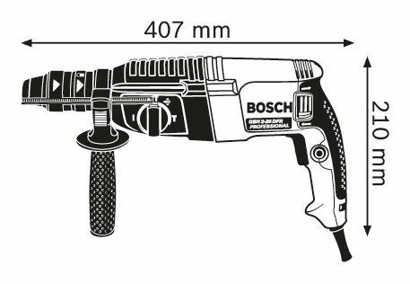 Перфоратор с патроном SDS-plus GBH 2-26 DFR Professional - фото 2 - id-p13083520