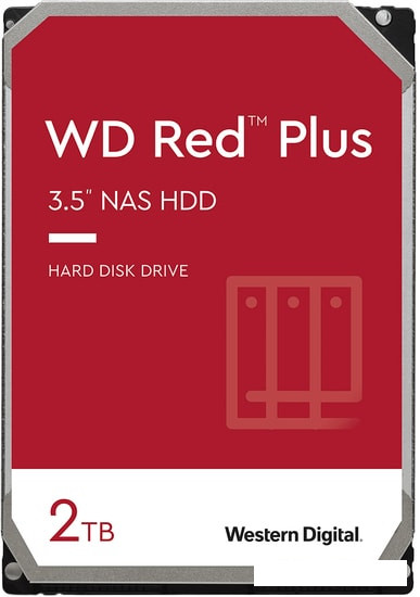 Жесткий диск WD Red Plus 2TB WD20EFZX - фото 1 - id-p150528056